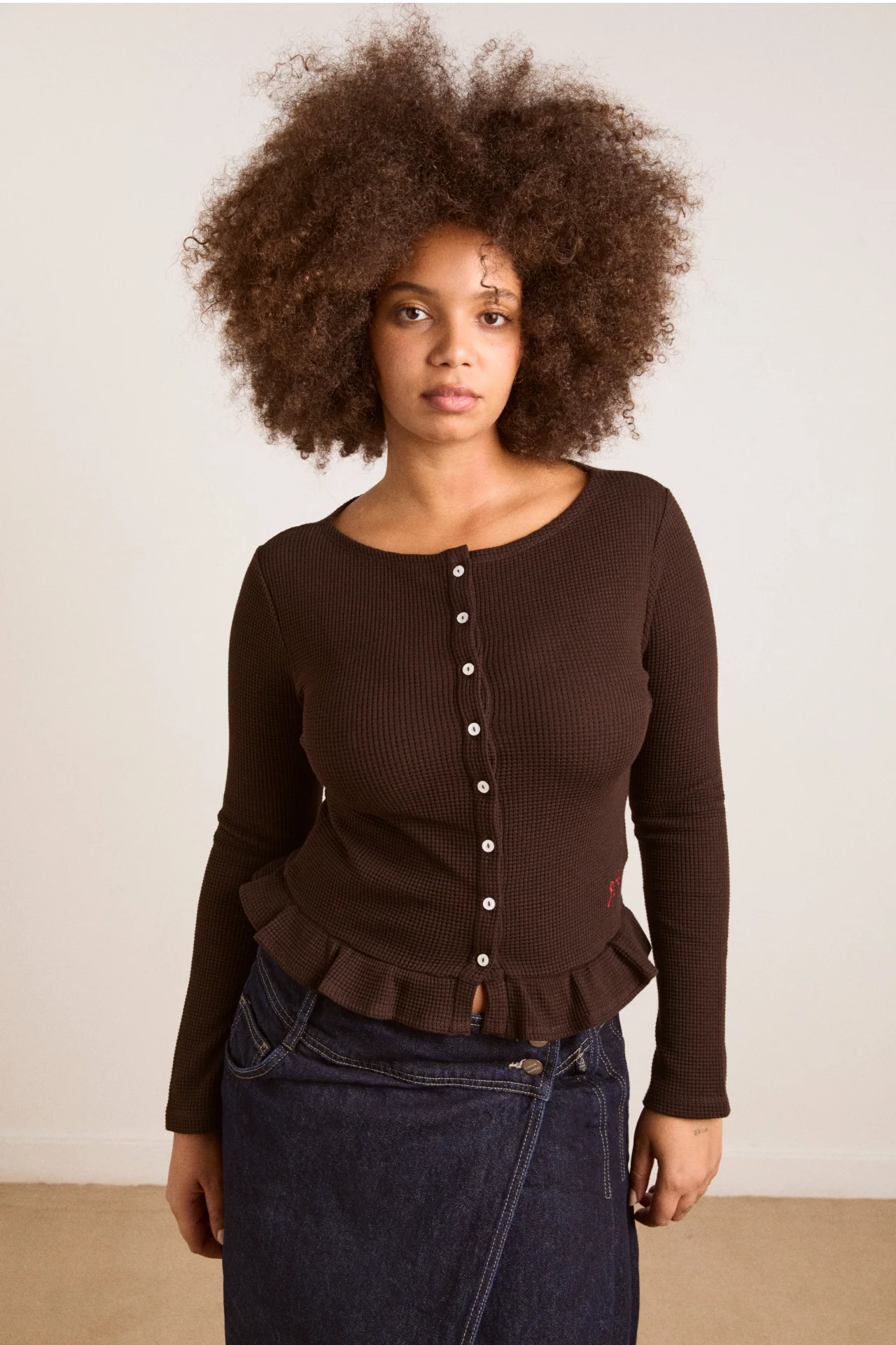 marjorie waffle top